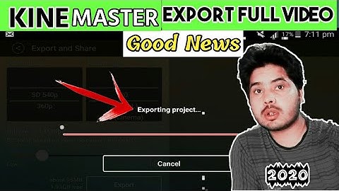 Kinemaster Se Full Video Kaise Export Kare 2020|How To Export Full Video From KineMaster🔥