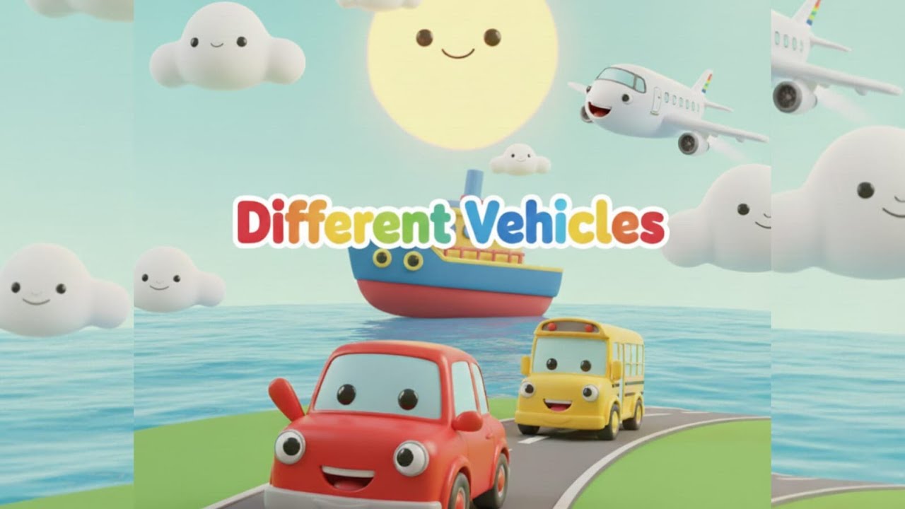 Different Vehicles for Kids | Learn Vehicles Names | Fun Educational Video