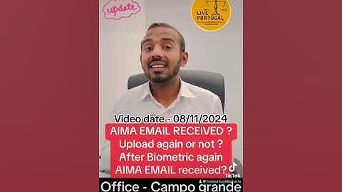AIMA EMAIL RECEIVED ?Upload again or notAfter Biometric again AIMA EMAIL received? | Advocate Harrry