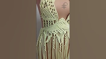 Boho dress tutorial | Online courses on Macramé #shorts #diy #macrame #bohochic #dressdesign #art
