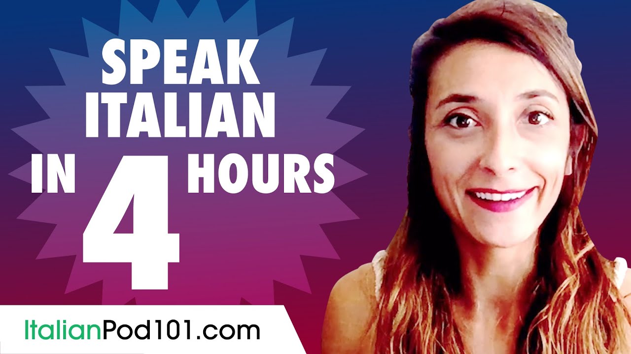 She speaks italian. Speak Italian.