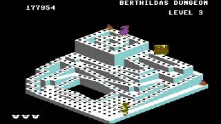 C64 Longplay: Crystal Castles (U.S. Gold) (729,896 points total) (hardest difficulty)