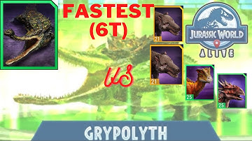 FASTEST (6 TURNS) DEFEATED GRYPOLYTH with ANDREWTODON RAID BOSS (JWA)/ condition see in Description