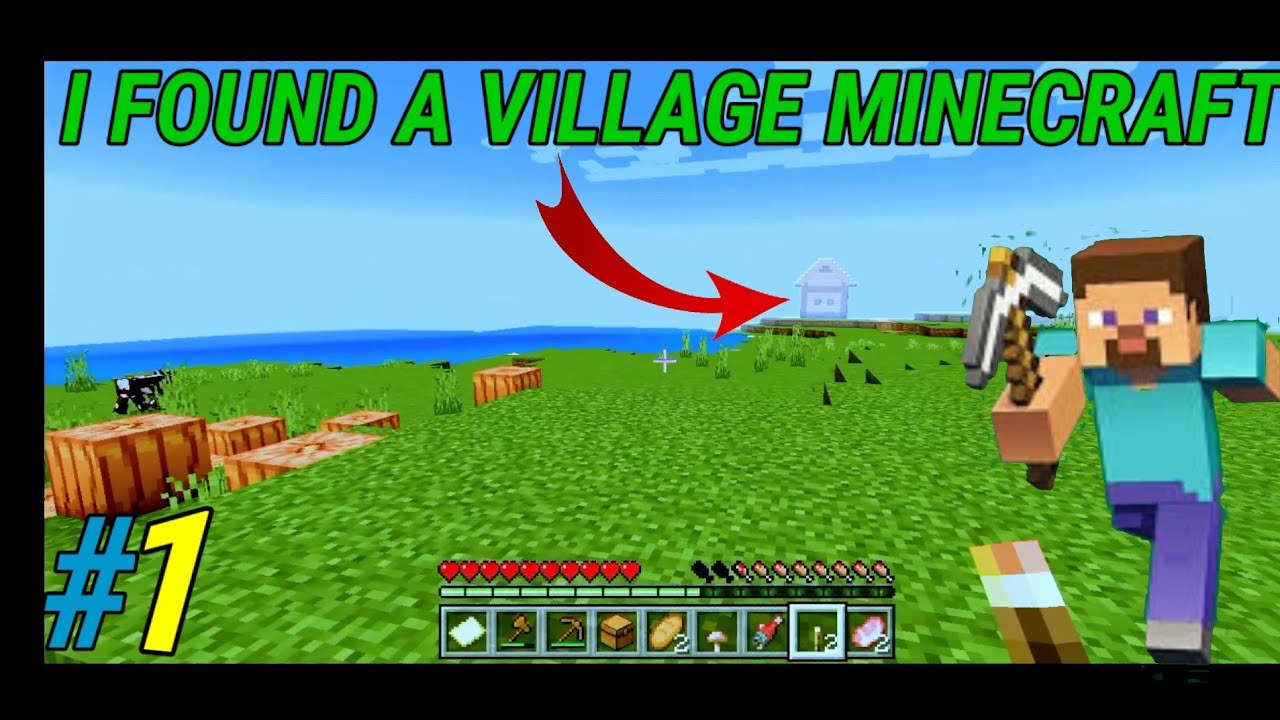 #1I Play Minecraft and I found village in my first day please Visit ...