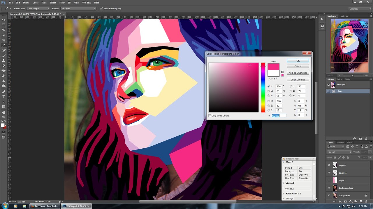 Tutorial Cara Mudah Membuat WPAP dengan Photoshop untuk 