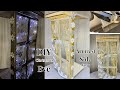 Dollar Tree DIY Christmas Eve Holiday Window LED Lights Glam Armrest Side Table Decor 2019