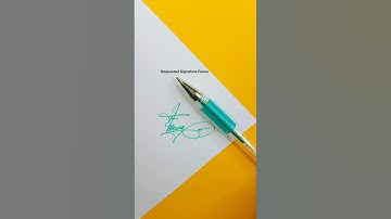 Farwa Signature Design | How To Sign The Letter F #shorts