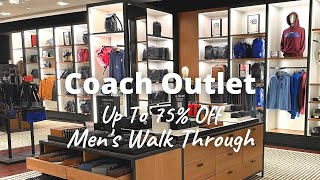 COACH OUTLET Shop With Me | Men’s Walk Through | New Finds and Clearance Finds | Up to 75% Off