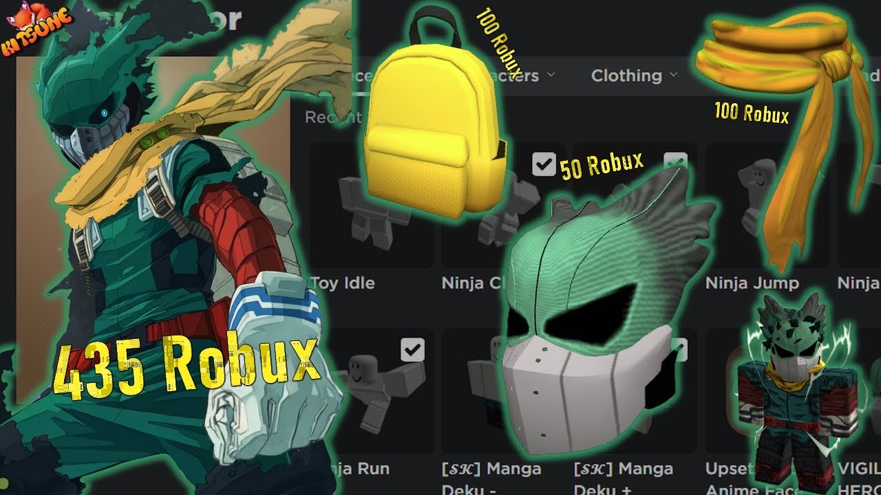 Deku New Costume My Hero Academia - Roblox Roblox Muscle T Shirt