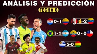Thumbnail for ANÁLISIS y PREDICCIÓN de la FECHA 6 de las Eliminatorias Sudamericanas Rumbo al Mundial 2026🏆