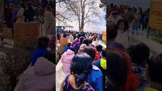 কাশ্মীরে হিন্দু মন্দির দর্শনের জন্য কত লাইন😱😱#kashmir #vlog #shankaracharyatemple #srinagar #travel