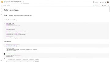 The Sparks Foundation: GRIP Task 2 - Prediction using Unsupervised ML