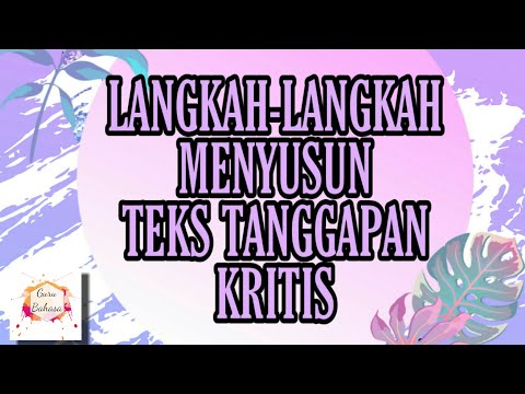 Video: Bagaimana Cara Menulis Tanggapan?