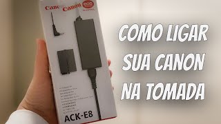 BATERIA INFINITA para sua Canon | Unboxing ACK-E8 AC Adapter Kit