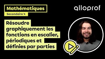 Résoudre graphiquement les fonctions en escalier, périodiques et définies par parties | Alloprof