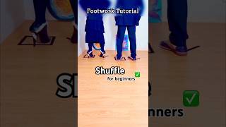 Basic Shuffle Footwork Tutorial for Beginners (Back View) 🕺