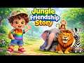 Jungle Friendship Story for Kids 🦁🐘 | Mr Mooli Story | Moral Story | Kids Cartoon 