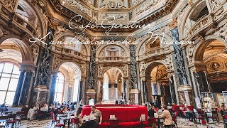 The most beautiful cafe in the world | Eating the exquisite chocolate cake "Sachertorte" in Vienna