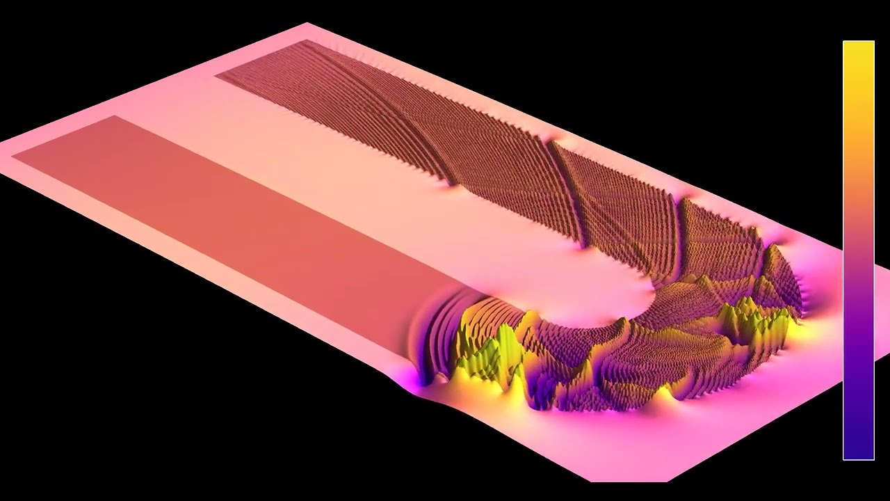3D rendering of a wave guide - YouTube