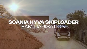 How to use the Scania skiploader hydraulic controls