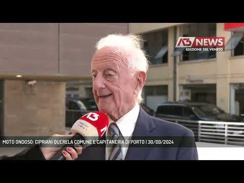 MOTO ONDOSO: CIPRIANI QUERELA COMUNE E CAPITANERIA DI PORTO | 30/09/2024