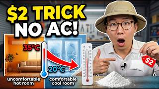 $2 Powder DROPS Room Temperature 15° PERMANENTLY. No AC. Energy Companies HATE This