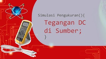 Pengukuran Tegangan DC di Sumber - Proteus 8
