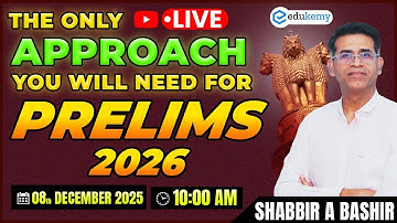 LIVE: The Ultimate Strategy You Need for UPSC Prelims 2026 | Shabbir Sir