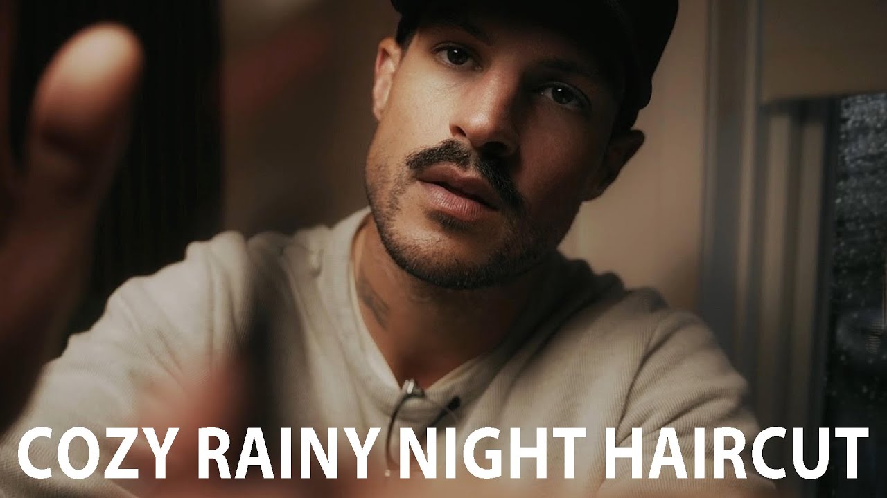 ✨ Cozy Haircut on a Rainy Night ASMR ✂️