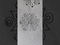 daily freehand rangoli #shorts #design #easy #muggulu #simple
