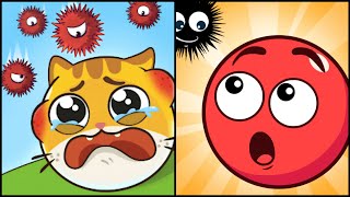 Hide Cat Tap To Save Vs Hide Ball 🙀😋😡🔥🤬Up To Max Level SpeedRun Gameplay Walkthrough  screenshot 4
