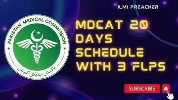 Nmdcat 20 Days prep schedule plan || How to prep for entry test 2022||Nmdcat Prep 2022|Ilmi Preacher