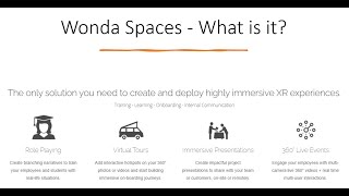 Wonda Spaces VR - build experiences that educate and train for single users or groups! screenshot 1