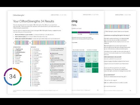 How To Use Your CliftonStrengths 34 Report