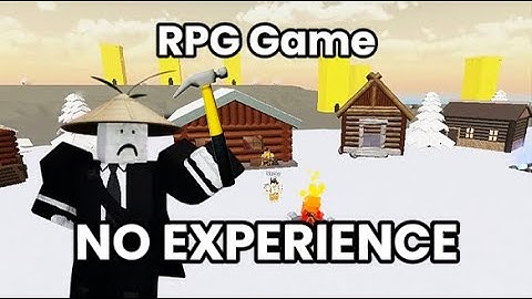I Made A ROBLOX RPG GAME With ZERO Experience!