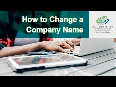 How to Change a Company Name