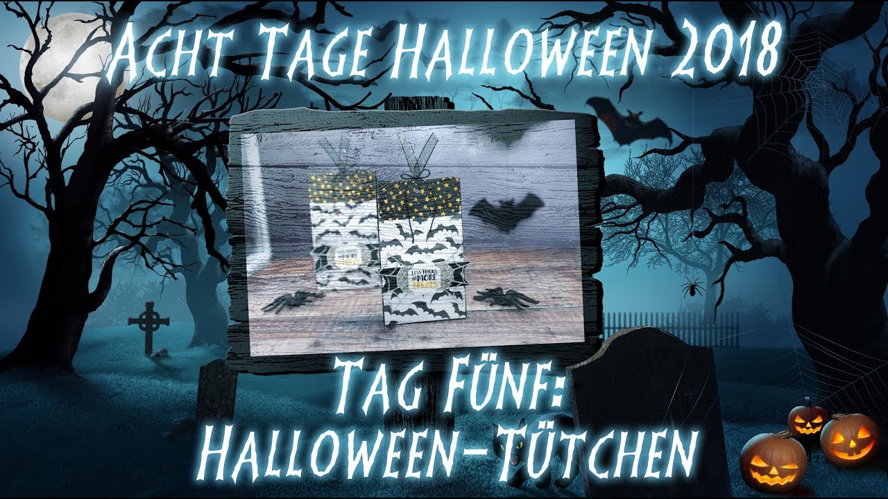 Acht Tage Halloween Tag 5 HalloweenTütchen, kreativ mit Stampin' Up! YouTube Acht Tage Halloween Tag 5 HalloweenTütchen, kreativ mit Stampin' Up! YouTube