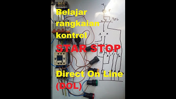 Rangkaian kontrol direct on line (DOL) / rangkaian kontrol star stop
