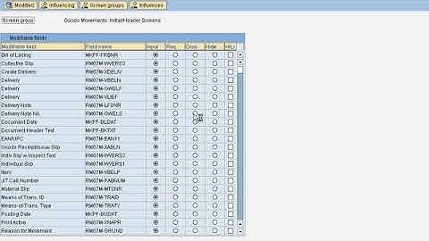 Goods receipt Configuration