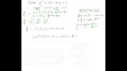 Homogeneous linear equations with constant coefficients (3rd order) #2