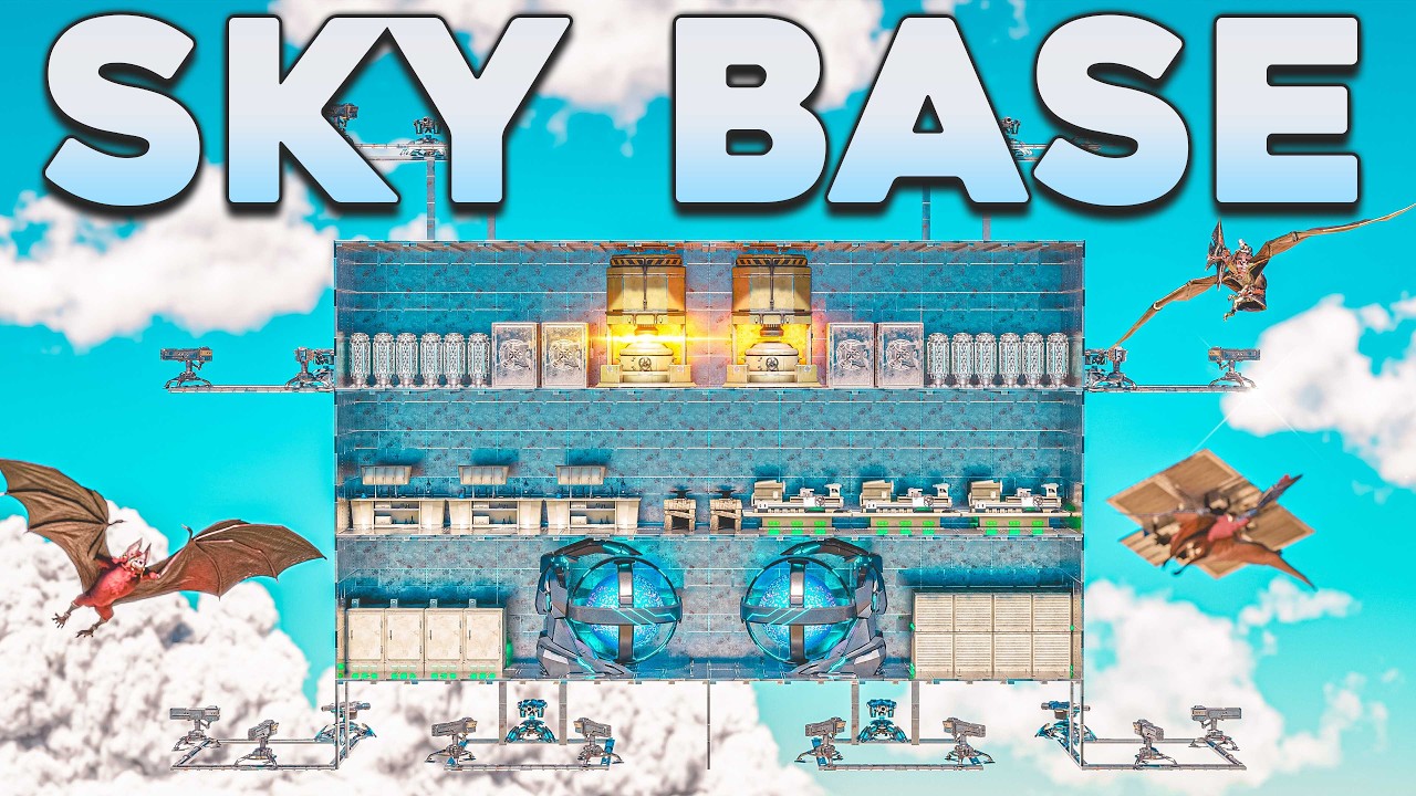 I Built an Unraidable Sky Fortress in ARK PvP...