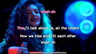 Video thumbnail of "Lorde - Sober II (Melodrama) Instrumental with Lyrics"
