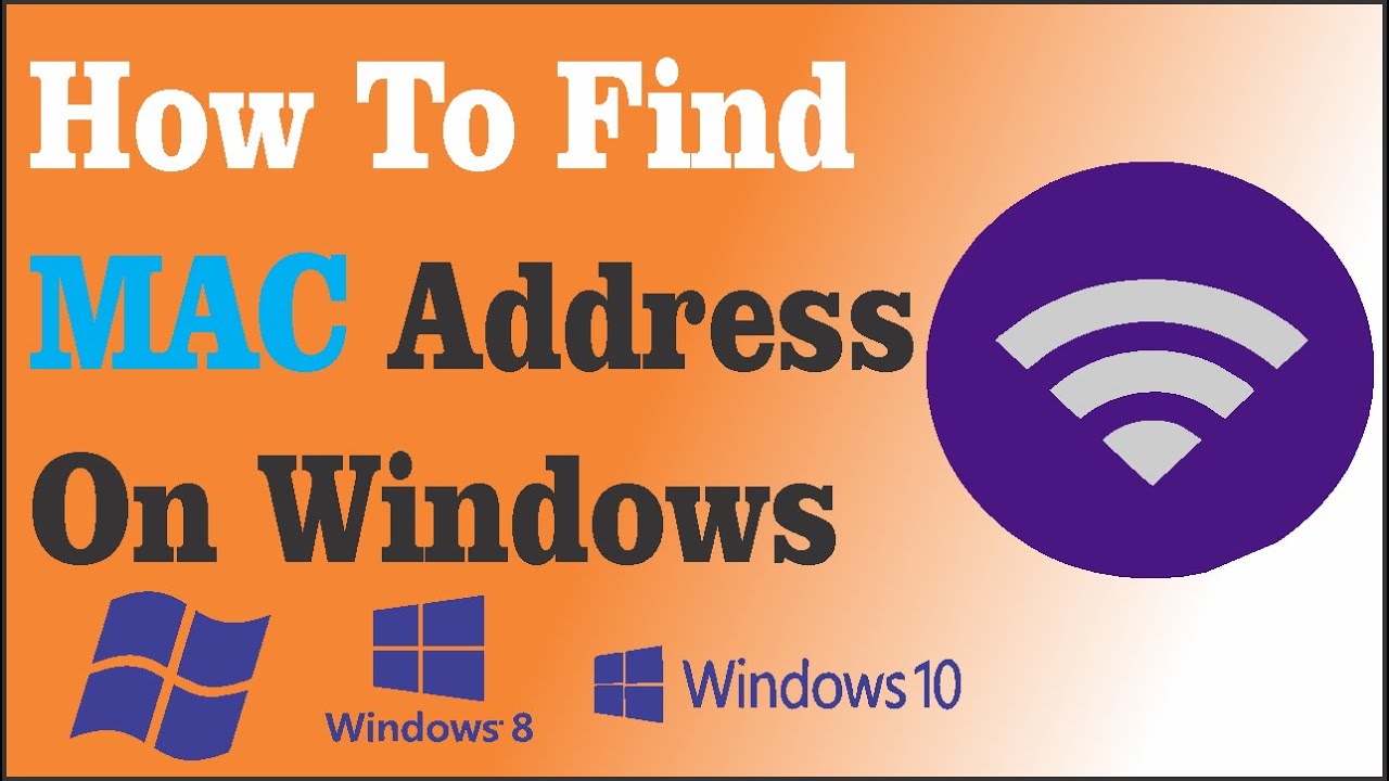 how to find mac address of laptop in windows 7