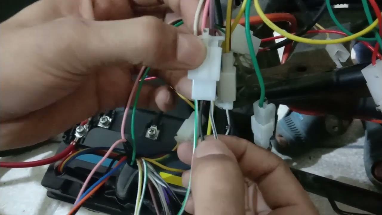 Electric bike wiring/ Votol EM-50 wiring/ controller wiring/ - YouTube