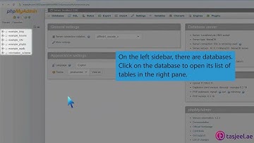 How to delete database table via phpMyAdmin in cPanel with tasjeel