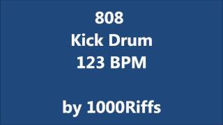 808 Kick B Drum 123 Bpm - Beats Per Minute