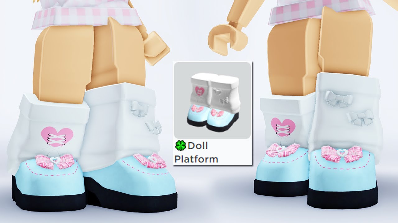 GET FREE KAWAII PLATFORM LEG WARMER BOOTS (PINK BLUE)  ROBLOX EVENT LIMITED