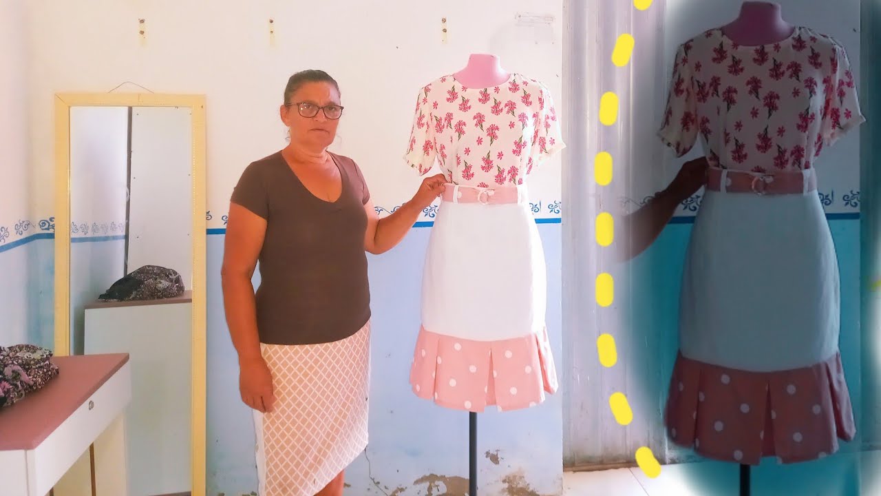 COMO TRANSFORMAR UM VESTIDO EM SAIA #custumizaçao #saias #comofazer ...