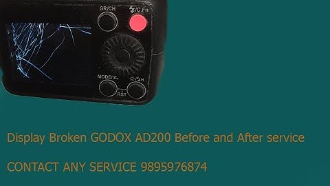 Godox AD200 broken after and before service