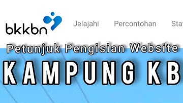 Cara Login Website Kampung KB